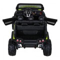 Mercedes Benz Unimog Kids zelená 4x4 Drive Remote Trunk Slow Start MP3 LED