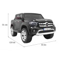 Mercedes Benz Třída X Dětské černé dálkové ovládání 4x4 MP4 Kufr LED EVA