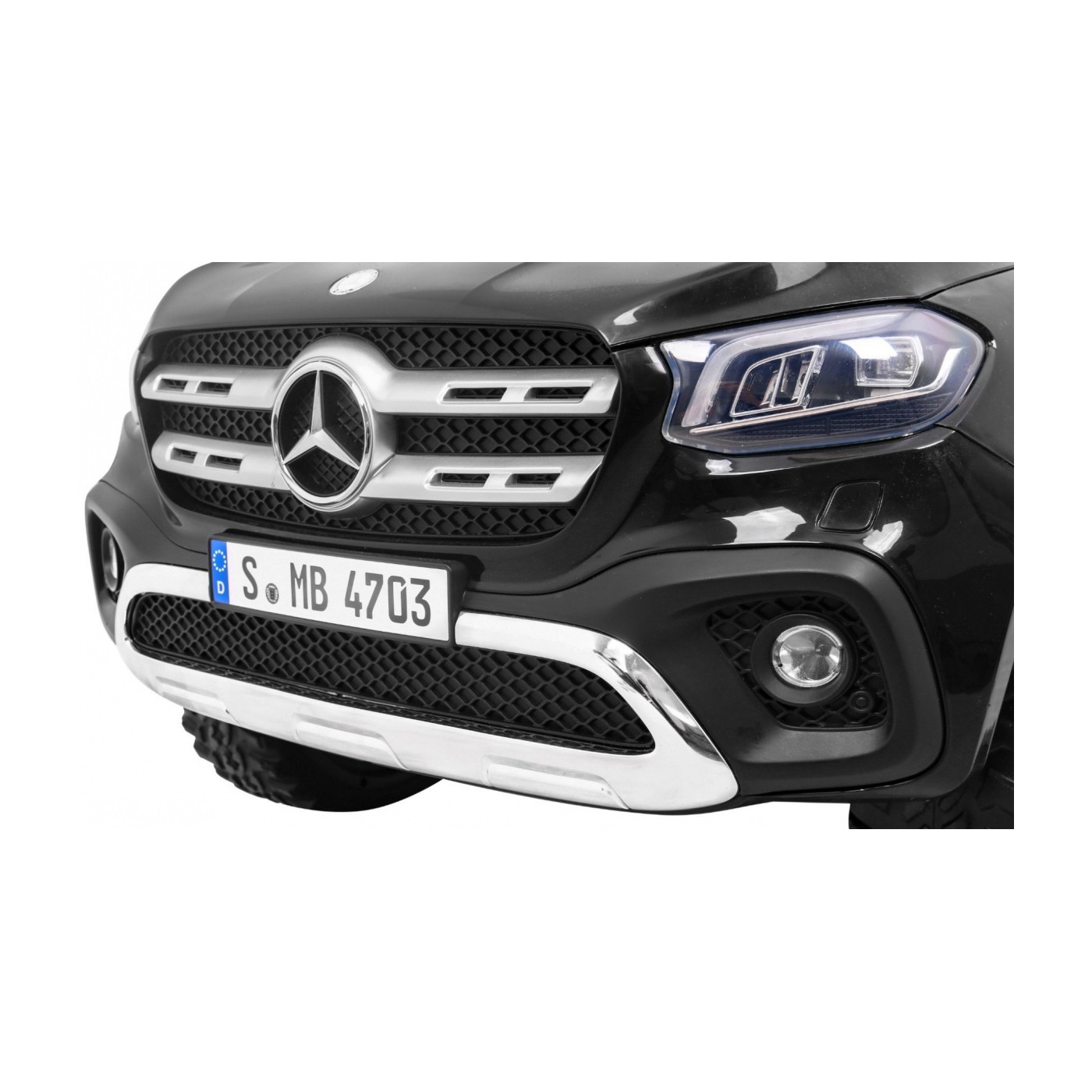 Mercedes Benz Třída X Dětské černé dálkové ovládání 4x4 MP4 Kufr LED EVA