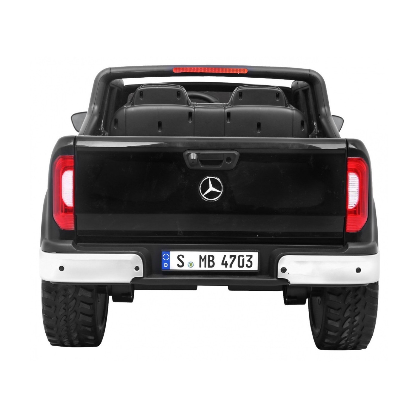 Mercedes Benz Třída X Dětské černé dálkové ovládání 4x4 MP4 Kufr LED EVA