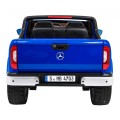 Dětský lak Mercedes Benz třídy X modrý dálkový ovladač 4x4 MP4 kufr EVA