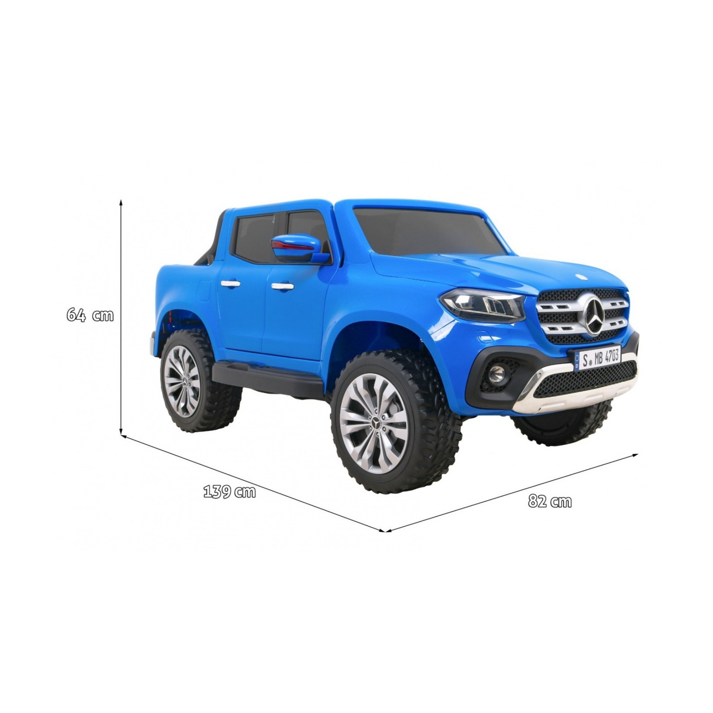 Mercedes Benz X-Class MP4 modrá