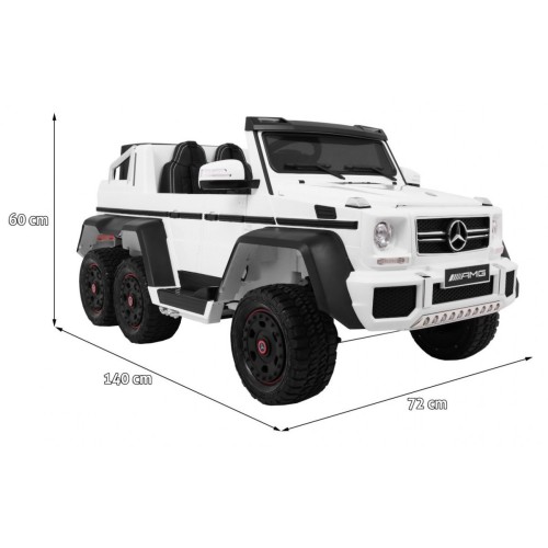 Vozidlo Mercedes G63 6x6 Bílá MP4