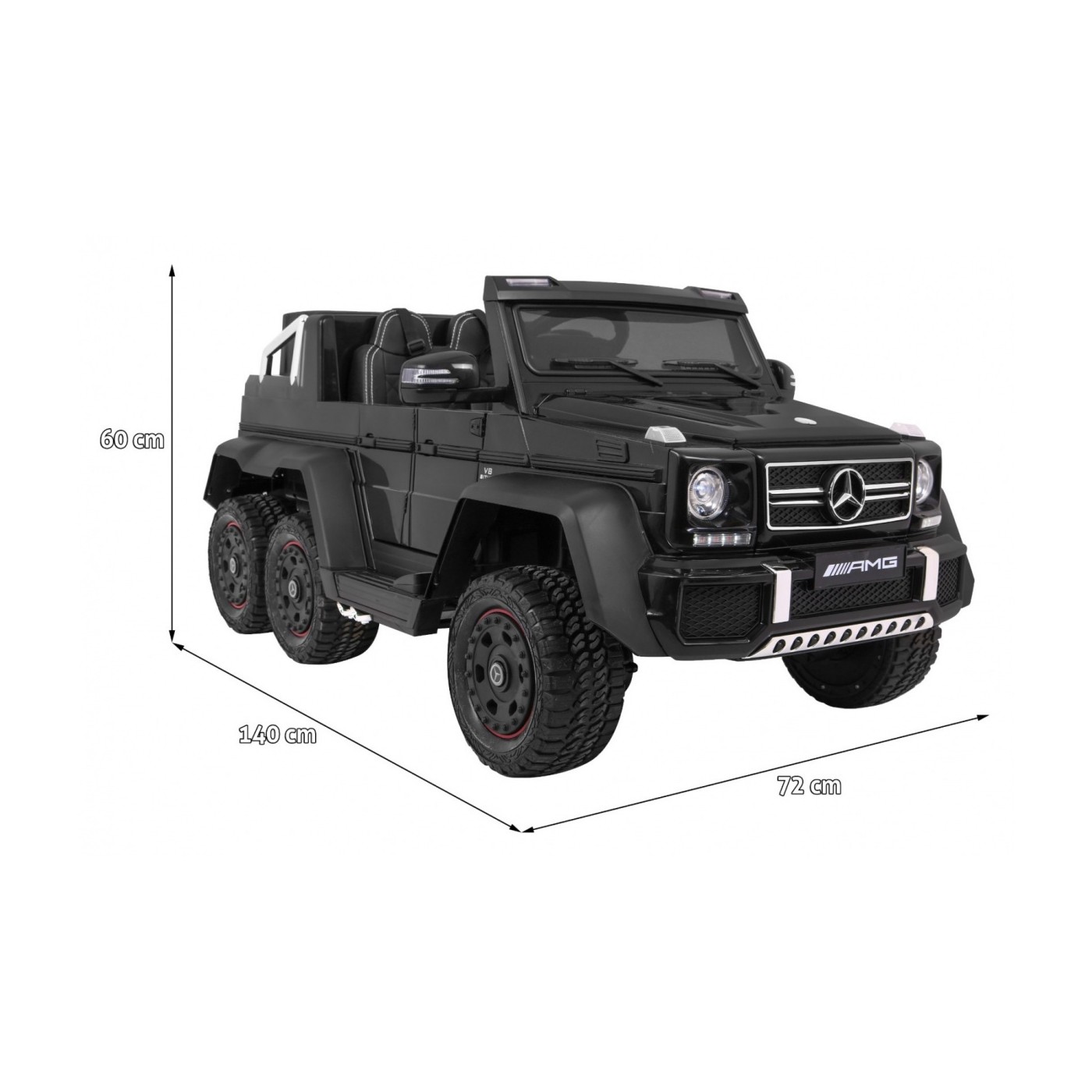 Mercedes G63 6x6 černá