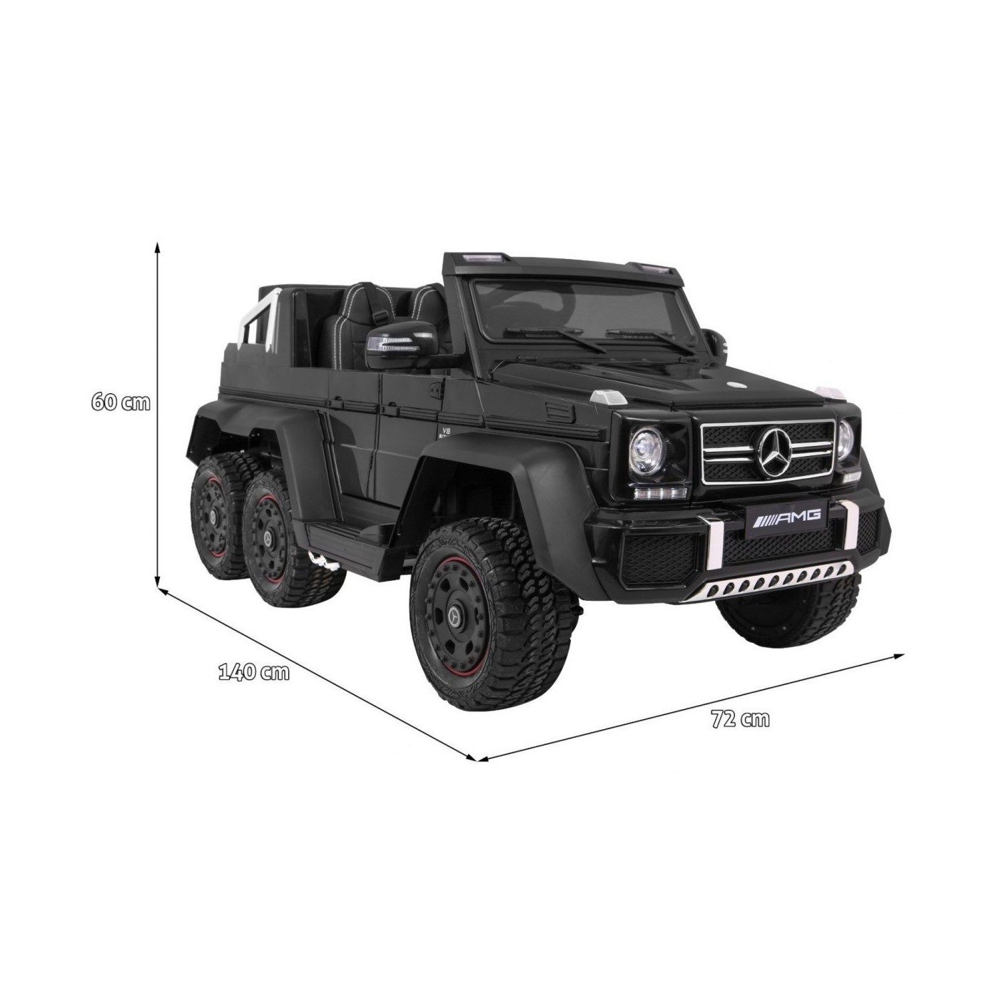 Mercedes G63 6x6 černý MP4