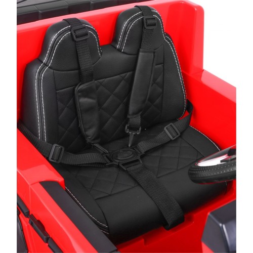 Auto Mercedes G63 6x6 Dětské červené + 2 plynové pedály Nastavení sedadla LED Audio Kufr Rodičovský kufr