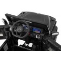 Dětský lak Mercedes AMG G63 černý + dálkové ovládání + MP3 LED + pomalý start + EVA + pásy