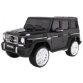 Mercedes AMG G65 dětská baterie auto černý lakovaný kufr světla věčnost