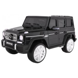 Mercedes AMG G65 dětská baterie auto černý lakovaný kufr světla věčnost