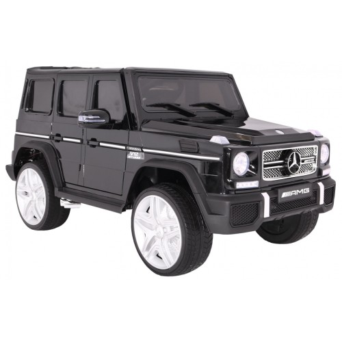 Mercedes AMG G65 dětská baterie auto černý lakovaný kufr světla věčnost