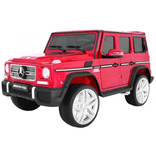 Mercedes AMG G65 Dětská dobíjecí auta červená lakovaná světla kufru světla