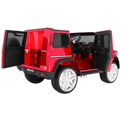 Mercedes AMG G65 Dětská dobíjecí auta červená lakovaná světla kufru světla
