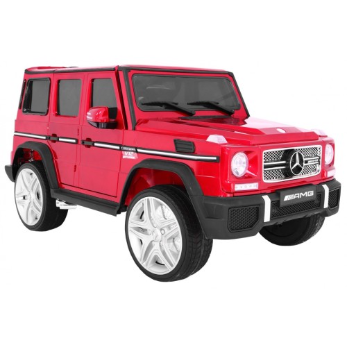 Mercedes AMG G65 Dětská dobíjecí auta červená lakovaná světla kufru světla