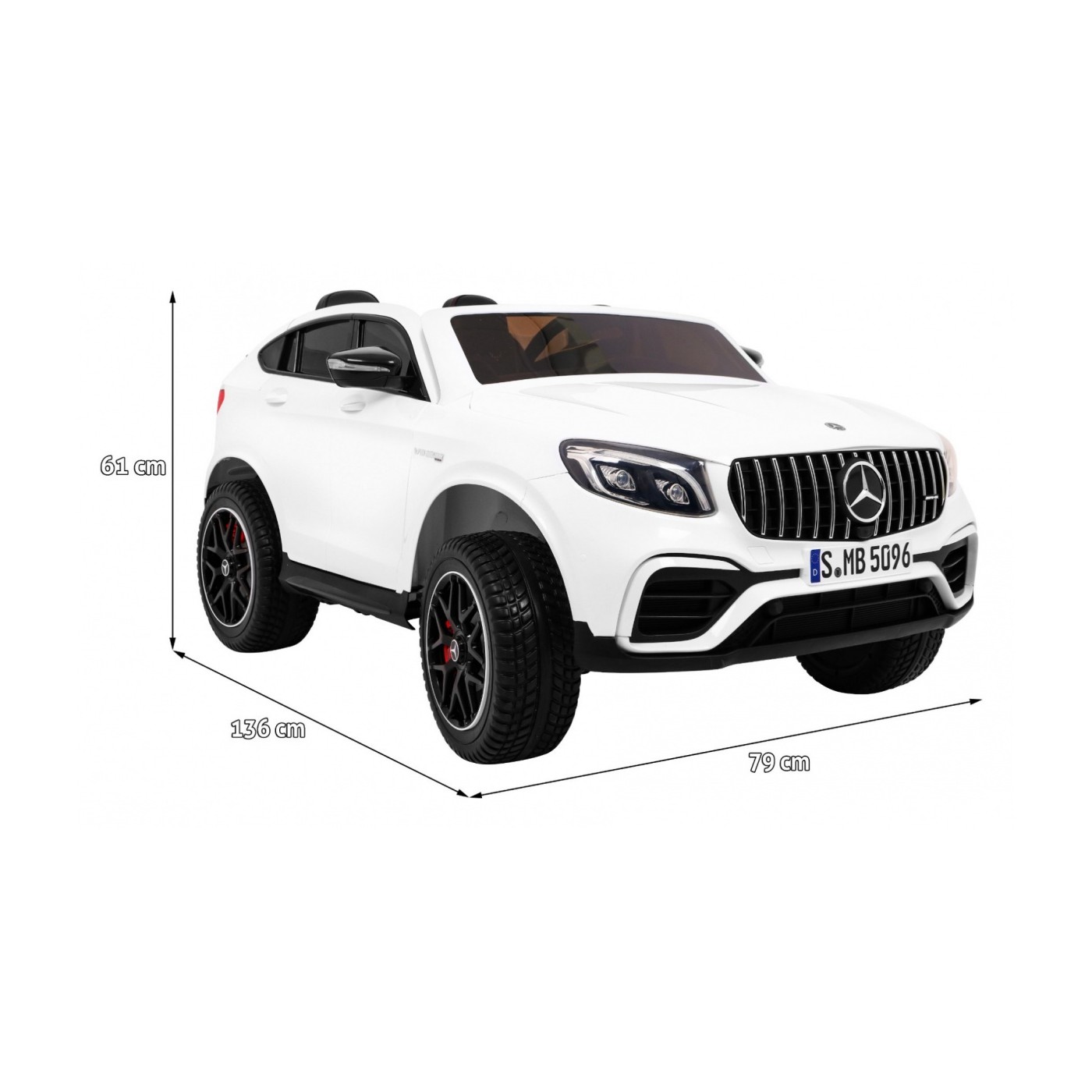 Vozidlo Mercedes GLC 63S bílá