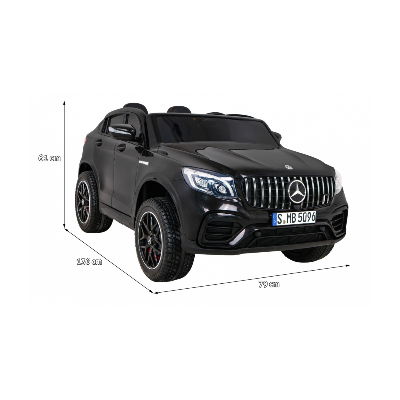 Vozidlo Mercedes GLC 63S černé