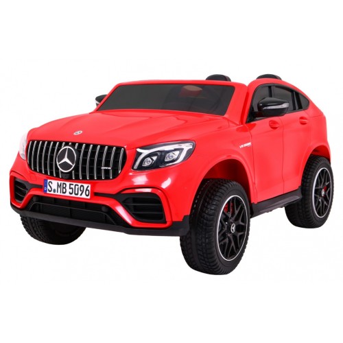 Auto Mercedes GLC 63S Kids červená 4x4 Drive MP4 LED Eco kůže pomalý start EVA