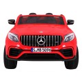 Auto Mercedes GLC 63S Kids červená 4x4 Drive MP4 LED Eco kůže pomalý start EVA