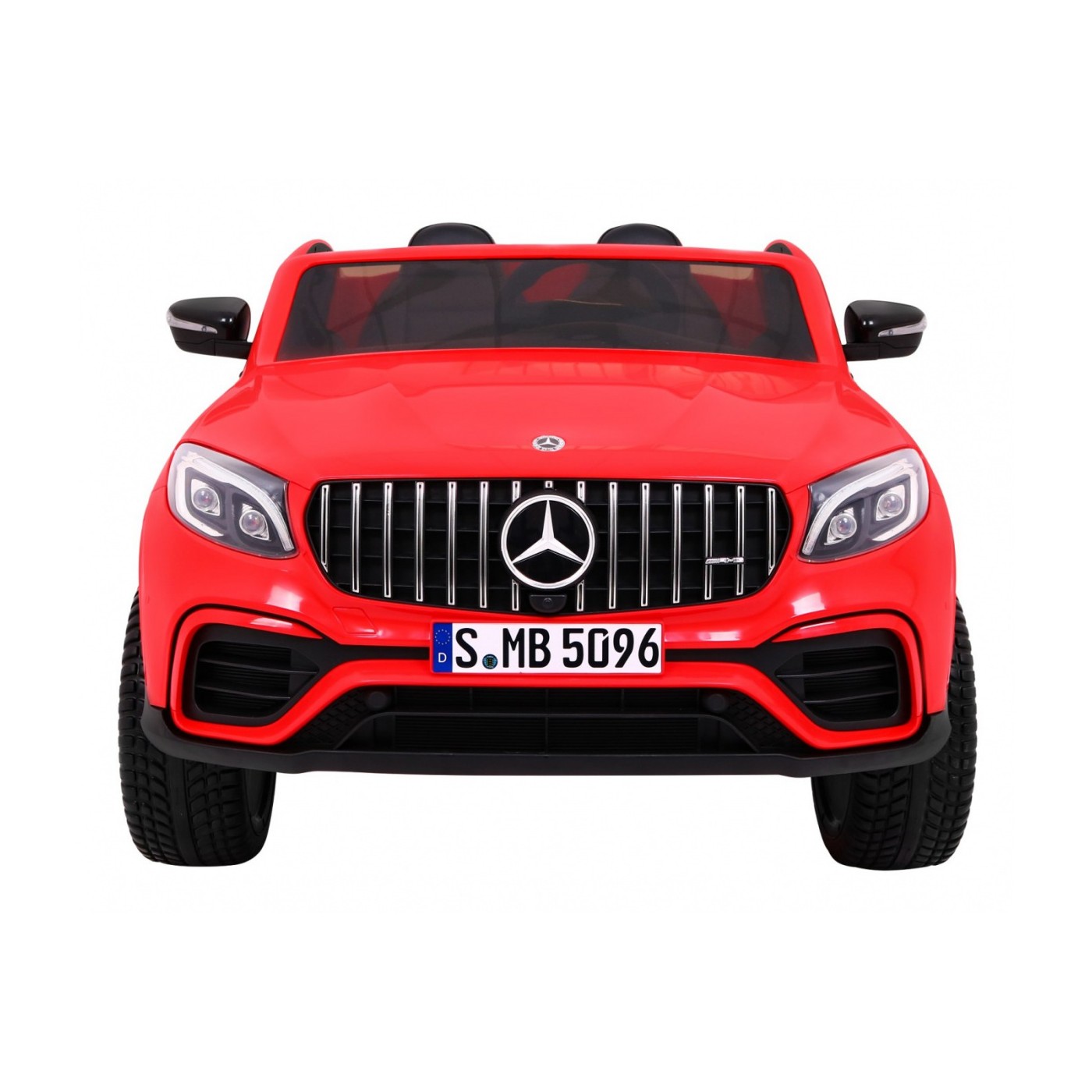 Auto Mercedes GLC 63S Kids červená 4x4 Drive MP4 LED Eco kůže pomalý start EVA