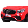 Auto Mercedes GLC 63S Kids červená 4x4 Drive MP4 LED Eco kůže pomalý start EVA