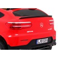 Auto Mercedes GLC 63S Kids červená 4x4 Drive MP4 LED Eco kůže pomalý start EVA