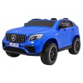 Auto Mercedes GLC 63S Kids Blue 4x4 Drive MP4 LED Eco kůže pomalý start EVA