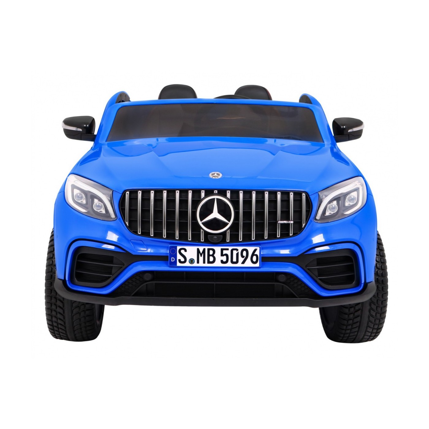 Auto Mercedes GLC 63S Kids Blue 4x4 Drive MP4 LED Eco kůže pomalý start EVA
