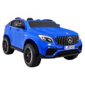 Auto Mercedes GLC 63S Kids Blue 4x4 Drive MP4 LED Eco kůže pomalý start EVA