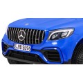 Auto Mercedes GLC 63S Kids Blue 4x4 Drive MP4 LED Eco kůže pomalý start EVA