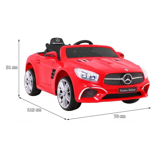 Vozidlo Mercedes SL400 červená