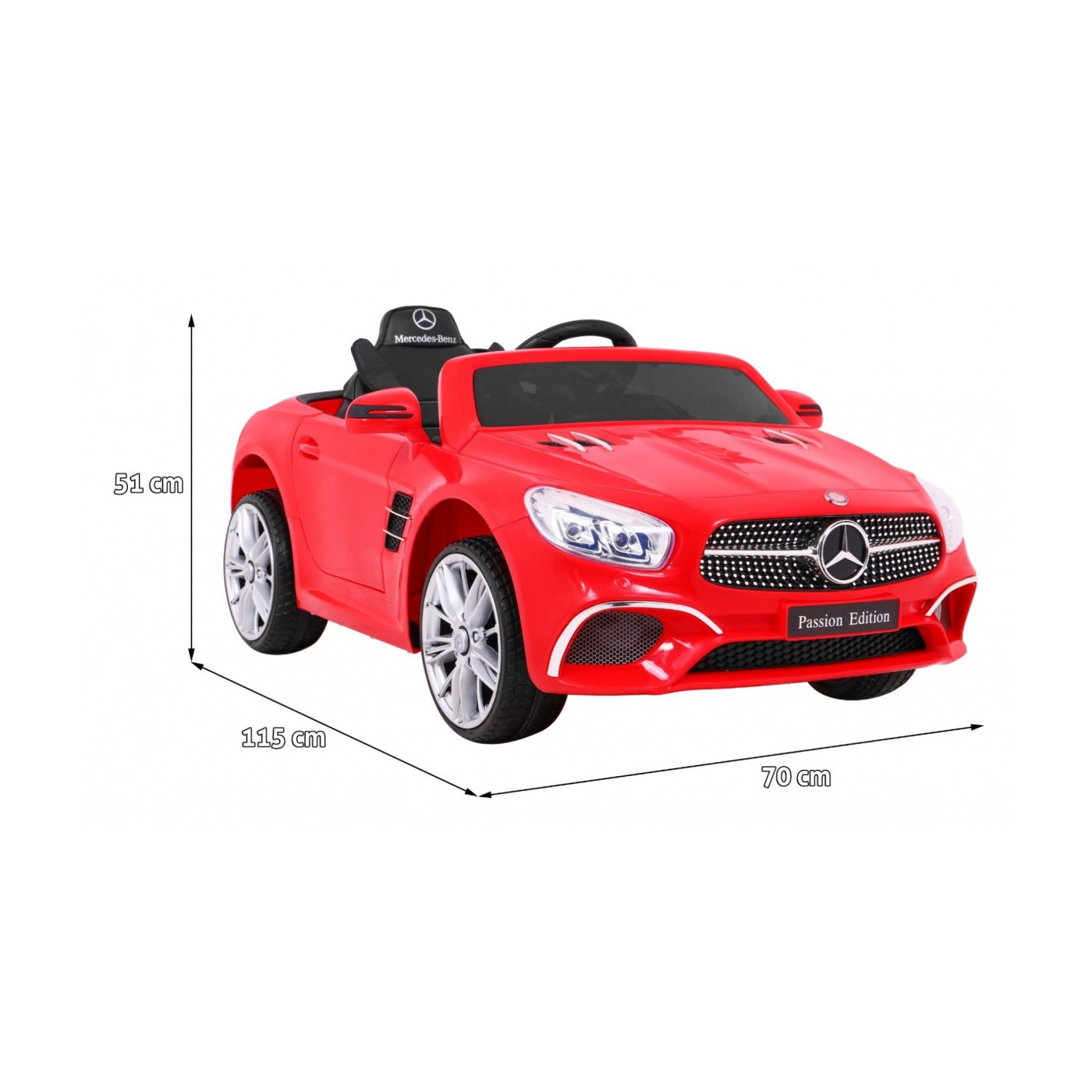 Vozidlo Mercedes SL400 červená