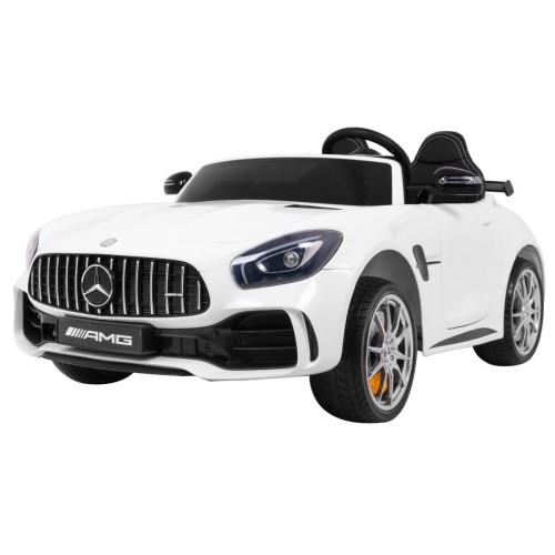 Mercedes-Benz GT R Dětský lak Bílá 4x4 Drive Air Supply Dálkové ovládání EVA MP3 LED