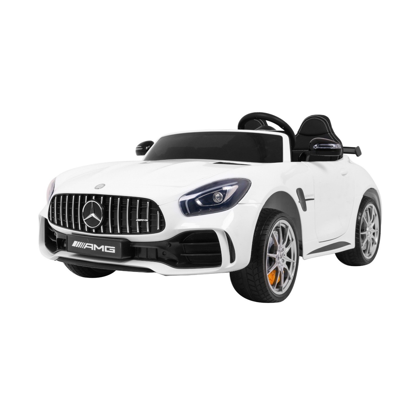 Mercedes-Benz GT R Dětský lak Bílá 4x4 Drive Air Supply Dálkové ovládání EVA MP3 LED