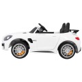 Mercedes-Benz GT R Dětský lak Bílá 4x4 Drive Air Supply Dálkové ovládání EVA MP3 LED