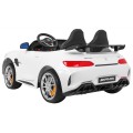 Mercedes-Benz GT R Dětský lak Bílá 4x4 Drive Air Supply Dálkové ovládání EVA MP3 LED