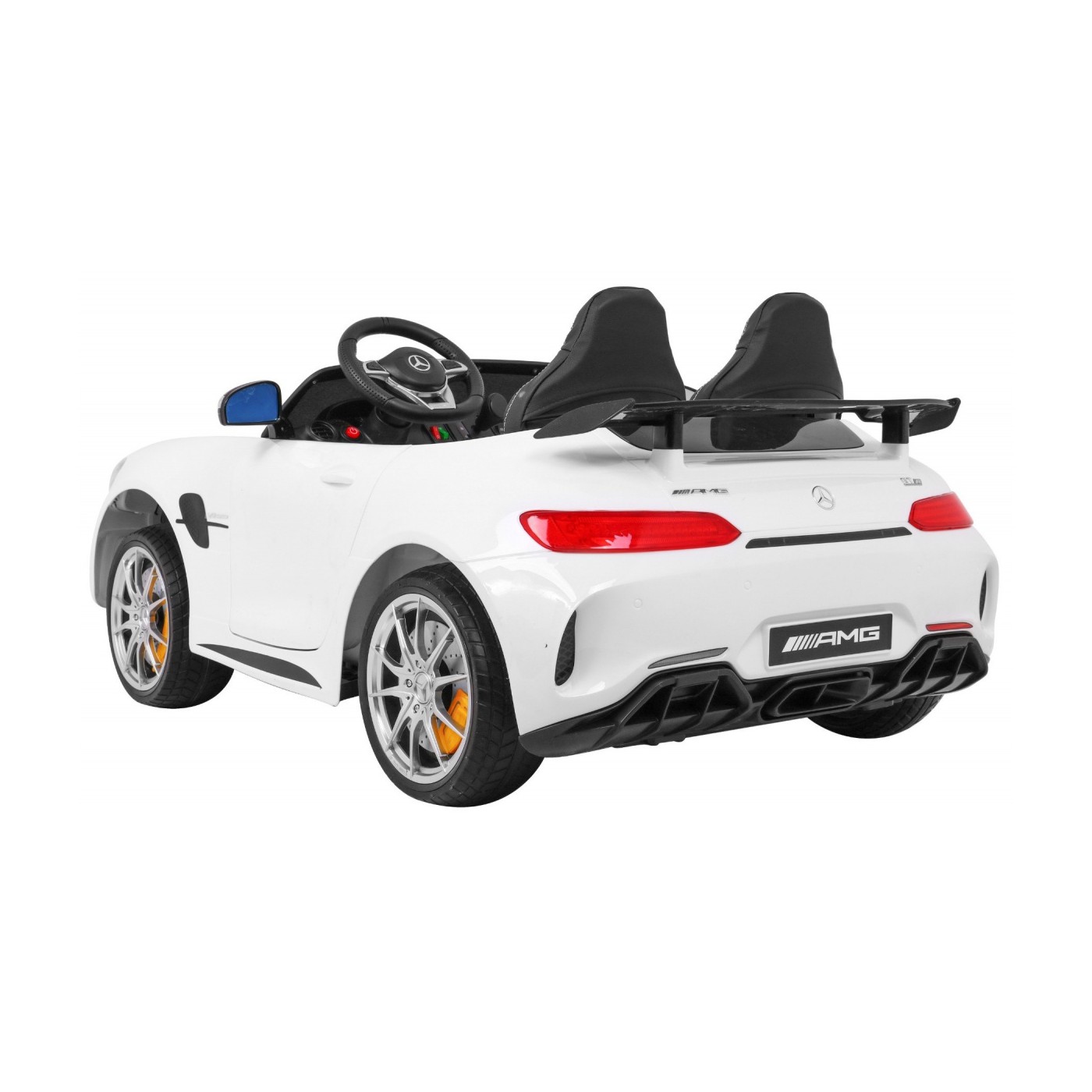 Mercedes-Benz GT R Dětský lak Bílá 4x4 Drive Air Supply Dálkové ovládání EVA MP3 LED