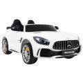 Mercedes-Benz GT R Dětský lak Bílá 4x4 Drive Air Supply Dálkové ovládání EVA MP3 LED