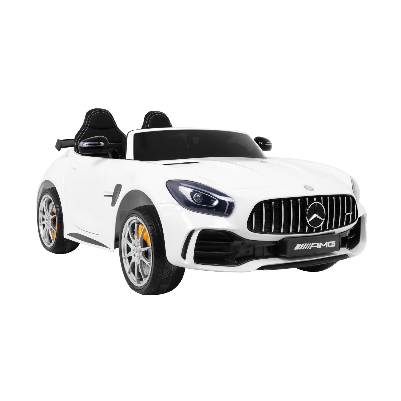 Mercedes-Benz GT R Dětský lak Bílá 4x4 Drive Air Supply Dálkové ovládání EVA MP3 LED