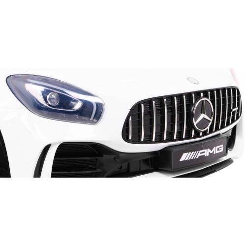 Mercedes-Benz GT R Dětský lak Bílá 4x4 Drive Air Supply Dálkové ovládání EVA MP3 LED