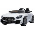 Mercedes-Benz GT R Dětský lak Bílá 4x4 Drive Air Supply Dálkové ovládání EVA MP3 LED