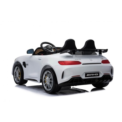 Mercedes-Benz GT R Dětský lak Bílá 4x4 Drive Air Supply Dálkové ovládání EVA MP3 LED