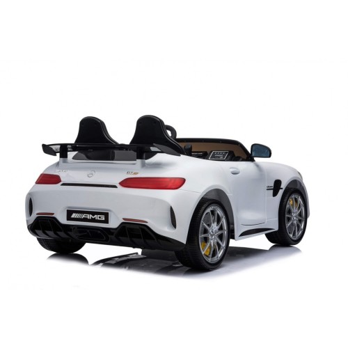 Mercedes-Benz GT R Dětský lak Bílá 4x4 Drive Air Supply Dálkové ovládání EVA MP3 LED
