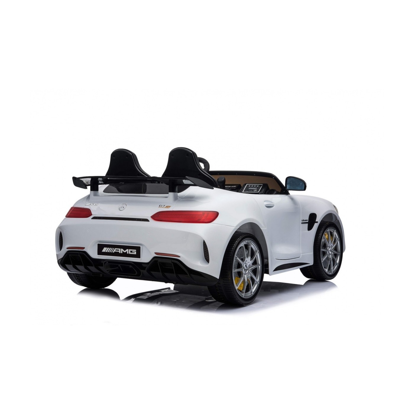 Mercedes-Benz GT R Dětský lak Bílá 4x4 Drive Air Supply Dálkové ovládání EVA MP3 LED
