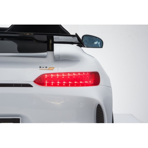 Mercedes-Benz GT R Dětský lak Bílá 4x4 Drive Air Supply Dálkové ovládání EVA MP3 LED