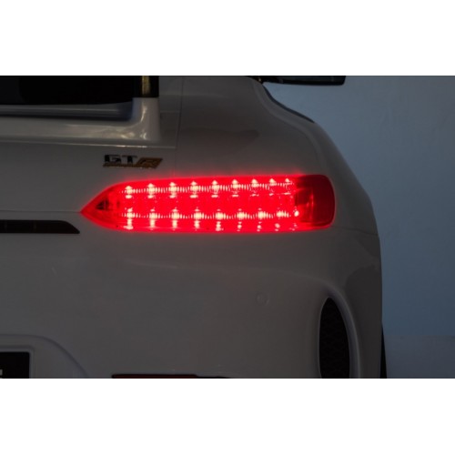 Mercedes-Benz GT R Dětský lak Bílá 4x4 Drive Air Supply Dálkové ovládání EVA MP3 LED