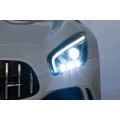 Mercedes-Benz GT R Dětský lak Bílá 4x4 Drive Air Supply Dálkové ovládání EVA MP3 LED