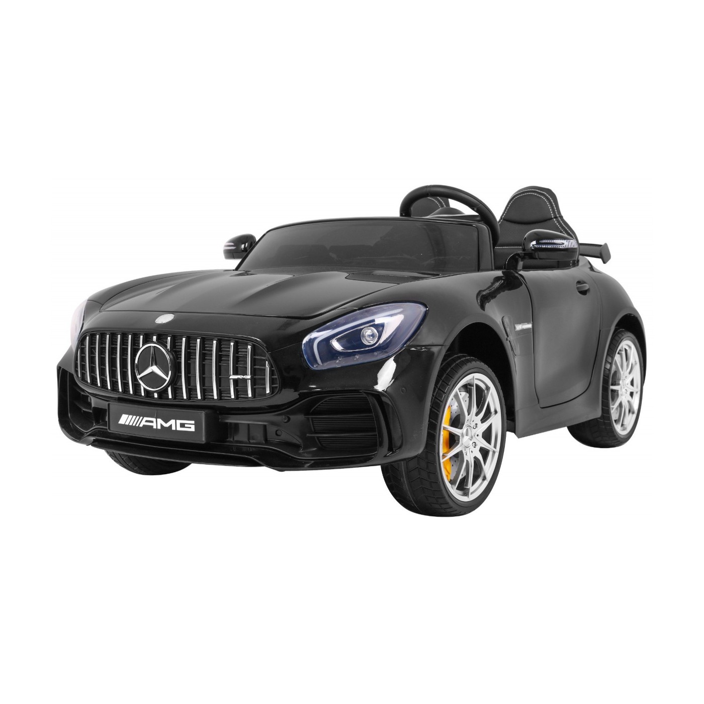 Mercedes-Benz GT R Dětská barva Černá 4x4 Drive Air Supply Dálkové ovládání EVA MP3 LED