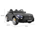 Mercedes-Benz GT R Dětská barva Černá 4x4 Drive Air Supply Dálkové ovládání EVA MP3 LED