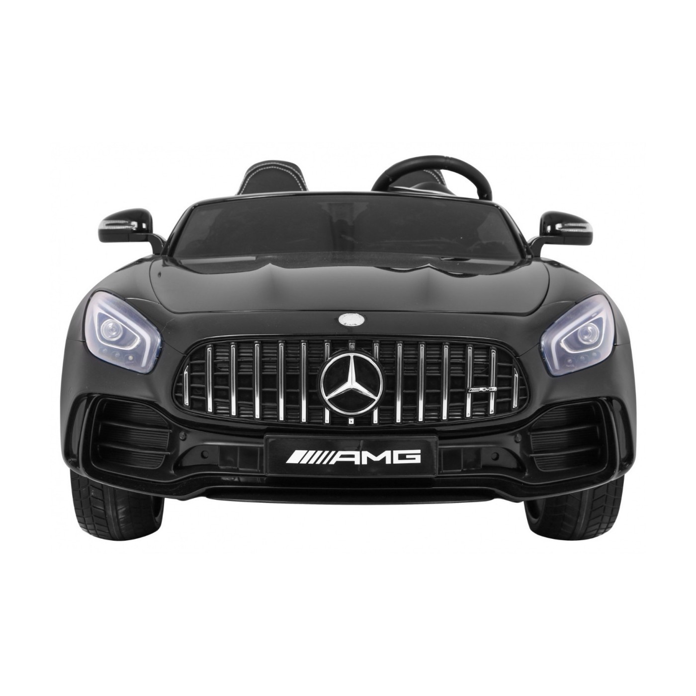 Mercedes-Benz GT R Dětská barva Černá 4x4 Drive Air Supply Dálkové ovládání EVA MP3 LED