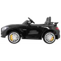 Mercedes-Benz GT R Dětská barva Černá 4x4 Drive Air Supply Dálkové ovládání EVA MP3 LED