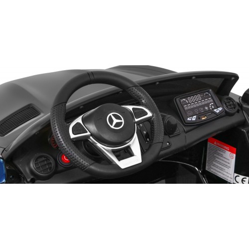 Mercedes-Benz GT R Dětská barva Černá 4x4 Drive Air Supply Dálkové ovládání EVA MP3 LED